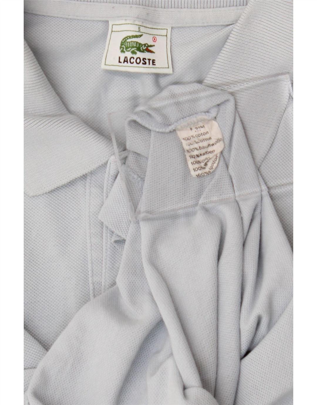 Ανδρικό μπλουζάκι πόλο Lacoste, μέγεθος 5, μεγάλο γκρι βαμβακερό