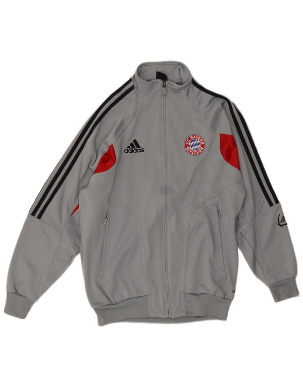 Adidas Boys Graphic αθλητική φόρμα Top μπουφάν 15-16 ετών Γκρι Colourblock