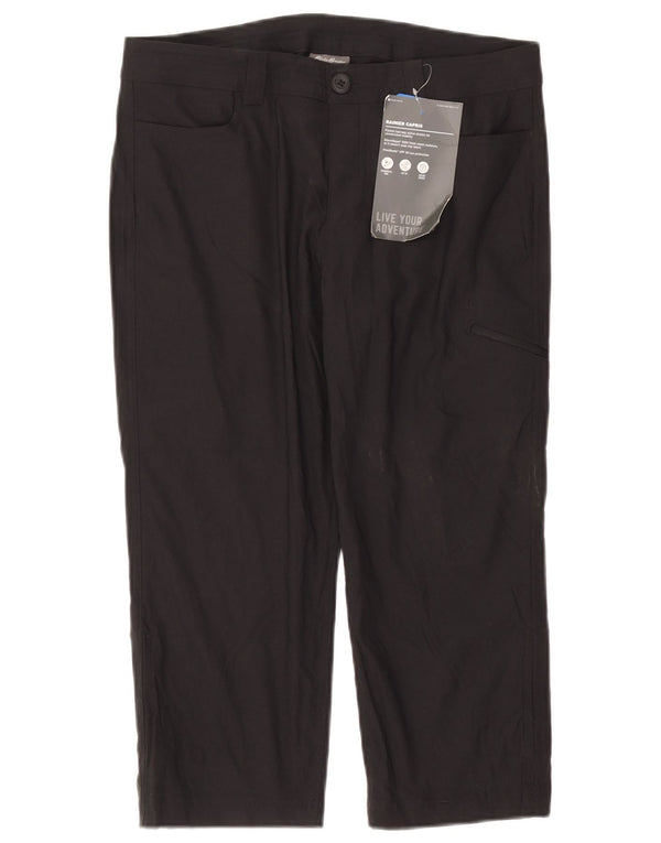 Eddie Bauer Γυναικείο παντελόνι Cargo Capri US 10 Large W34 L21 Navy Blue Nylon