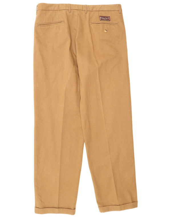 Marlboro Classics Mens Pegged Chino Trousers EU 54 2XL W38 L32 Beige Cotton