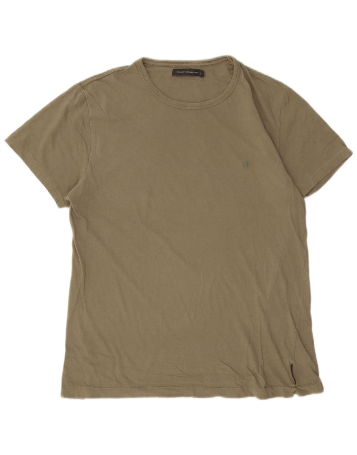 Ανδρικό T-Shirt French Connection Top μεγάλο χακί βαμβακερό