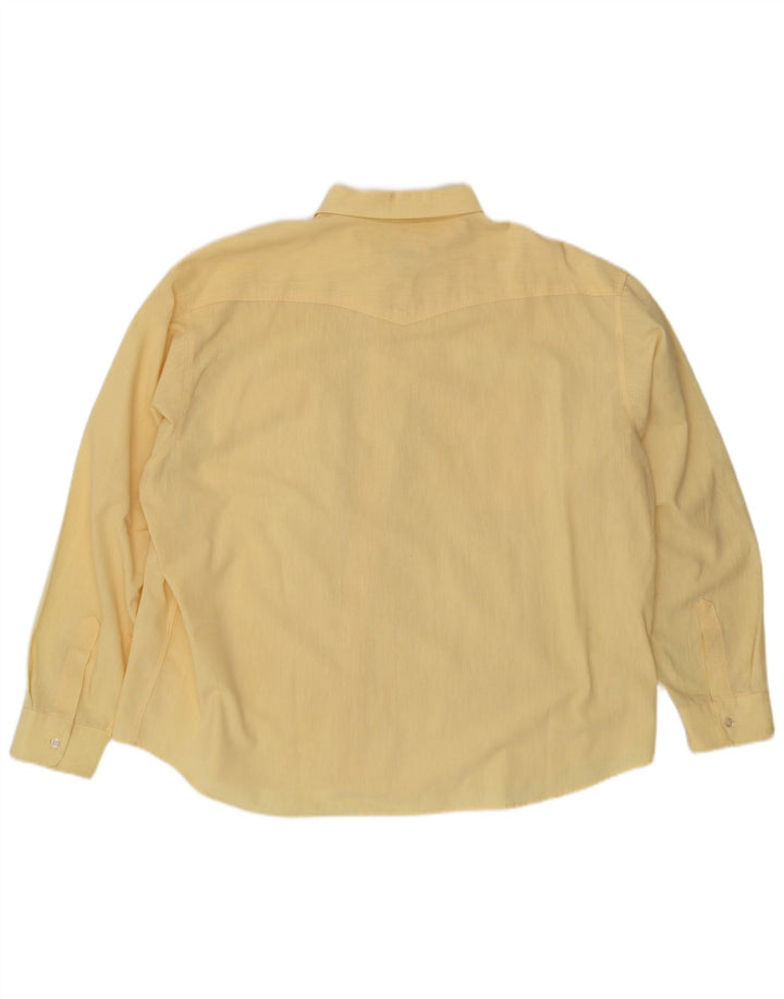 Ανδρικό πουκάμισο ARIZONA JEANS Μέγεθος 45/46 XL Κίτρινο βαμβακερό