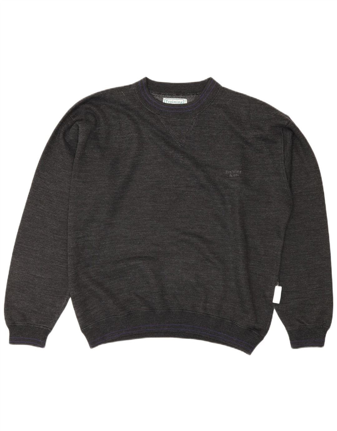 Vintage Ανδρικό Φούτερ Jumper Μεγάλο Γκρι Βαμβακερό