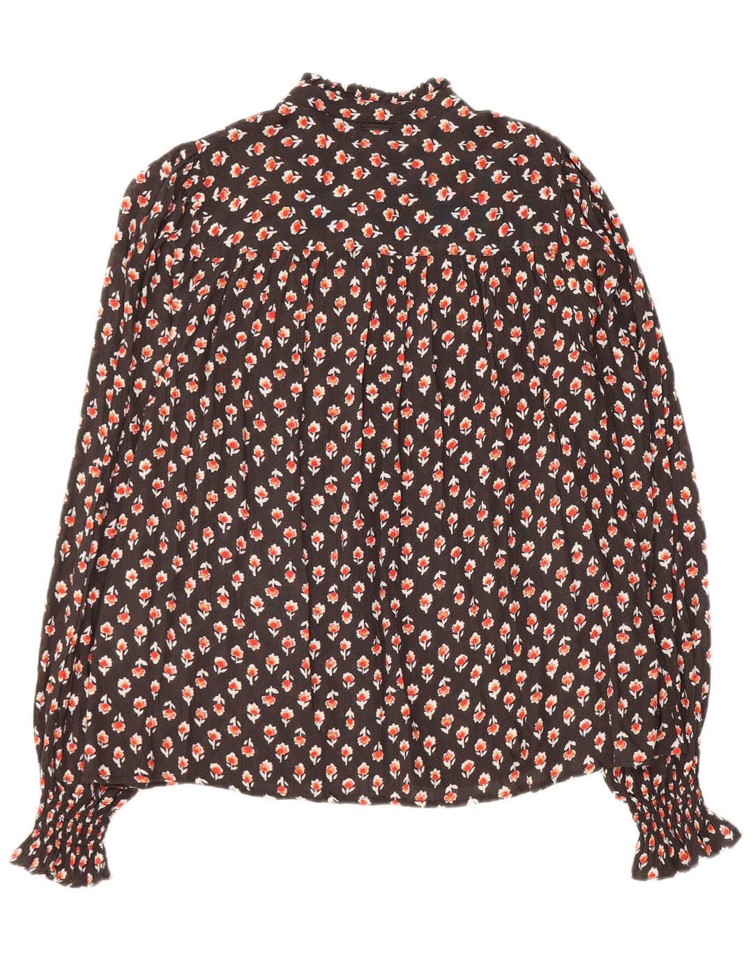 Billabong Γυναικείο πουκάμισο Oversized Μπλούζα UK 10 Small Brown Floral