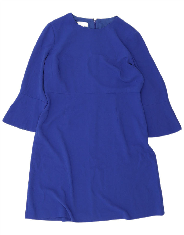 Γυναικείο φόρεμα Hobbs 3/4 Sleeve Shift UK 16 Large Blue Polyester