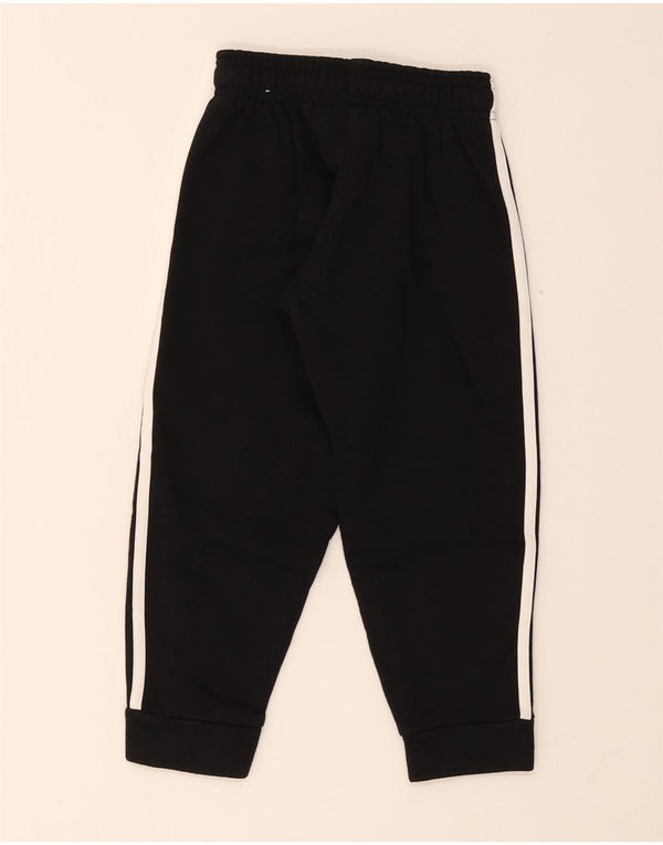 Adidas Boys Tracksuit Trousers Joggers 5-6 ετών Μαύρο βαμβακερό