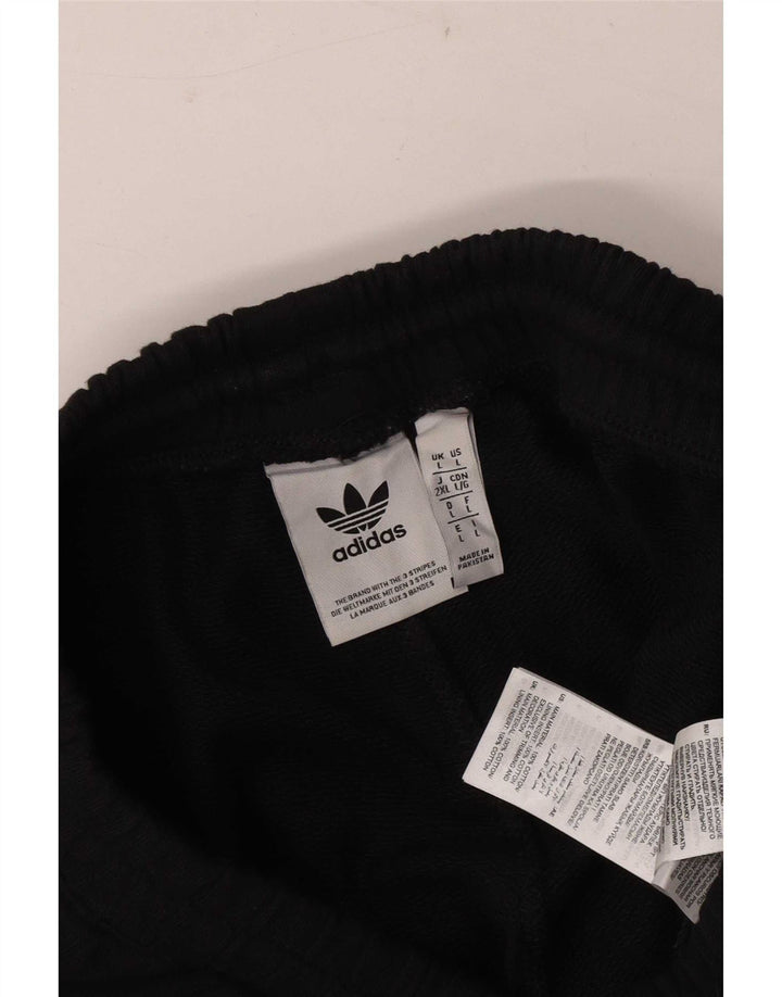 Ανδρικό αθλητικό σορτς Adidas μεγάλο μαύρο βαμβακερό