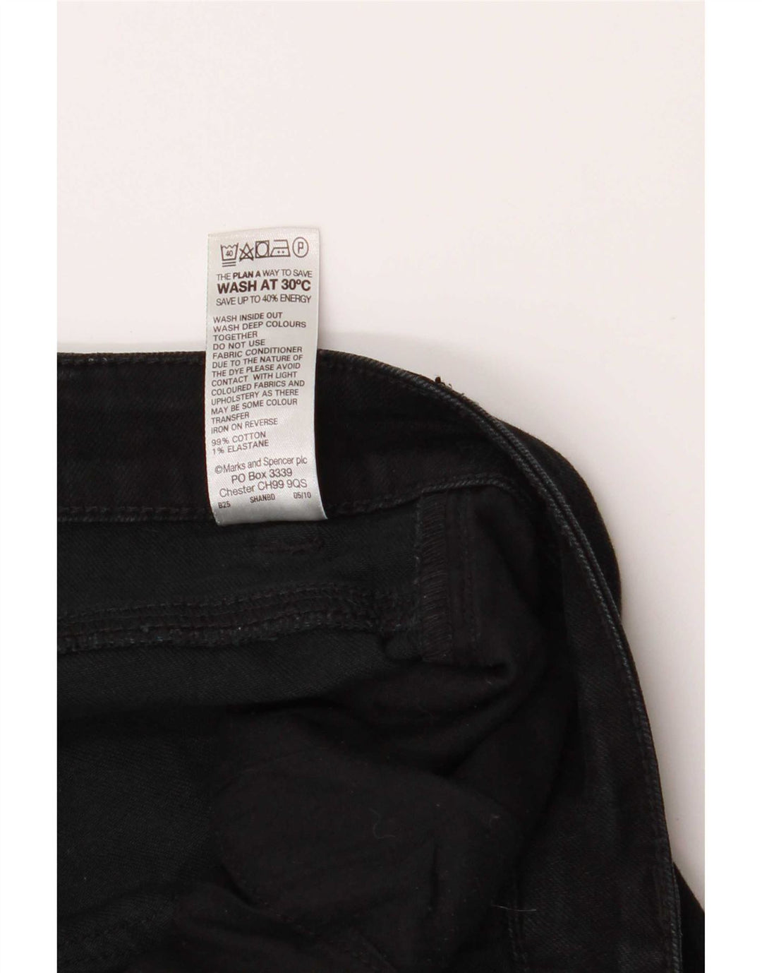 Marks & Spencer Γυναικεία Short Bootcut Jeans UK 12 Medium W34 L27 Black