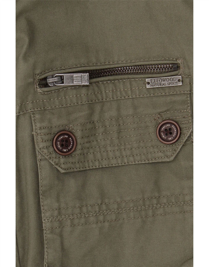 REDWOOD Ανδρικό Utility Jacket UK 40 Large Khaki Cotton
