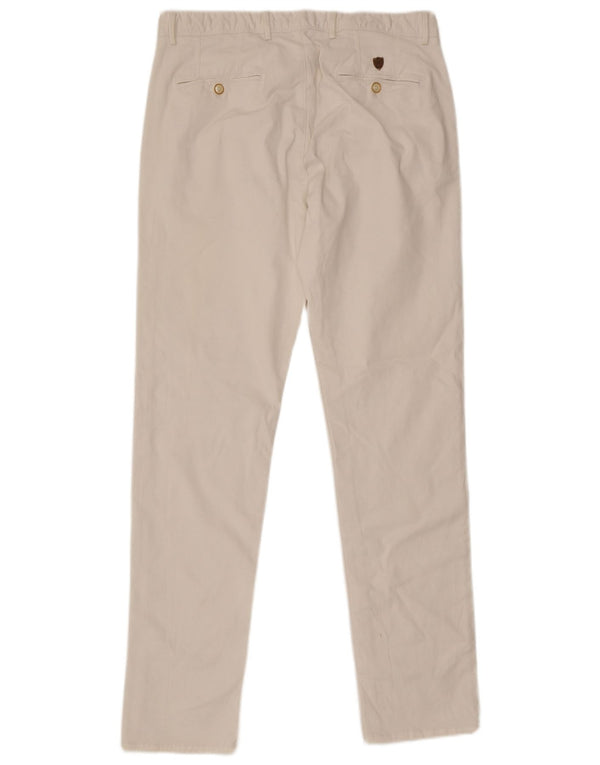 Massimo Dutti Ανδρικό Slim παντελόνι Chino EU 44 Large W34 L33 White