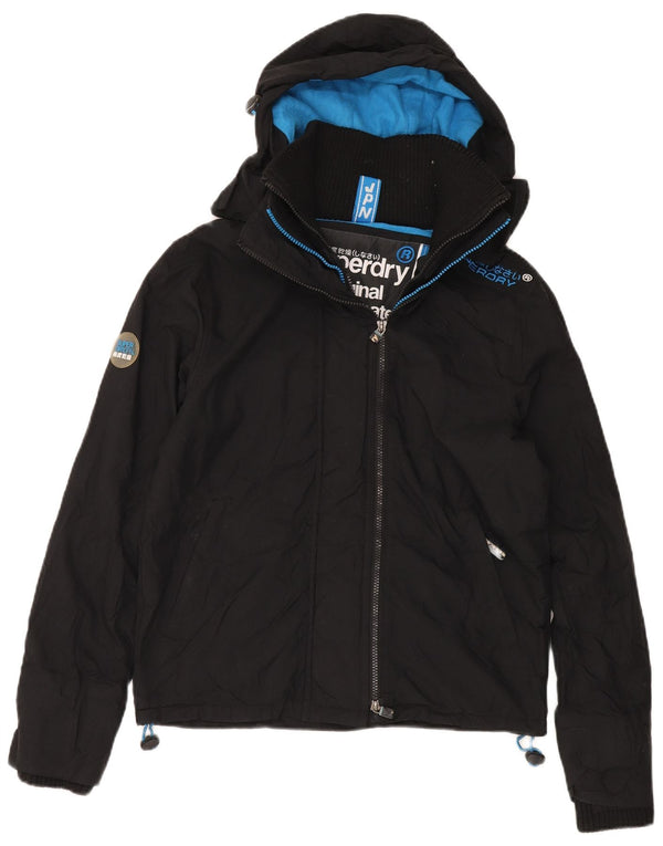 Superdry Ανδρικό τζάκετ Windcheater γραφικό με κουκούλα UK 34 XS Μαύρο