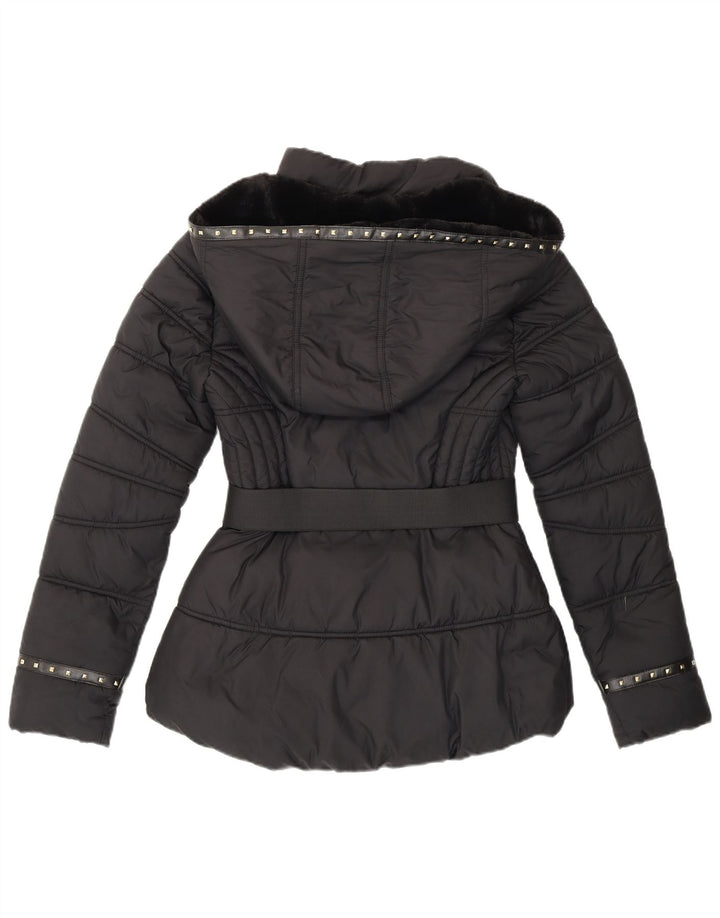 Guess Γυναικείο μπουφάν με κουκούλα UK 10 Small Black