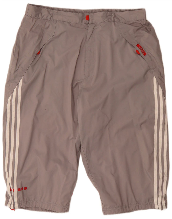 Ανδρικό βερμούδα Adidas μεγάλο W36 γκρι πολυεστέρα