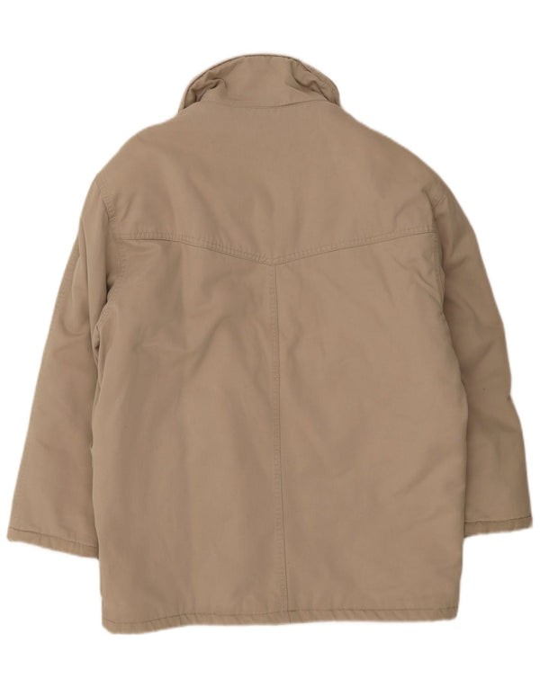 Vintage Ανδρικό μπουφάν Parka με κουκούλα UK 40 μεγάλο μπεζ βαμβακερό