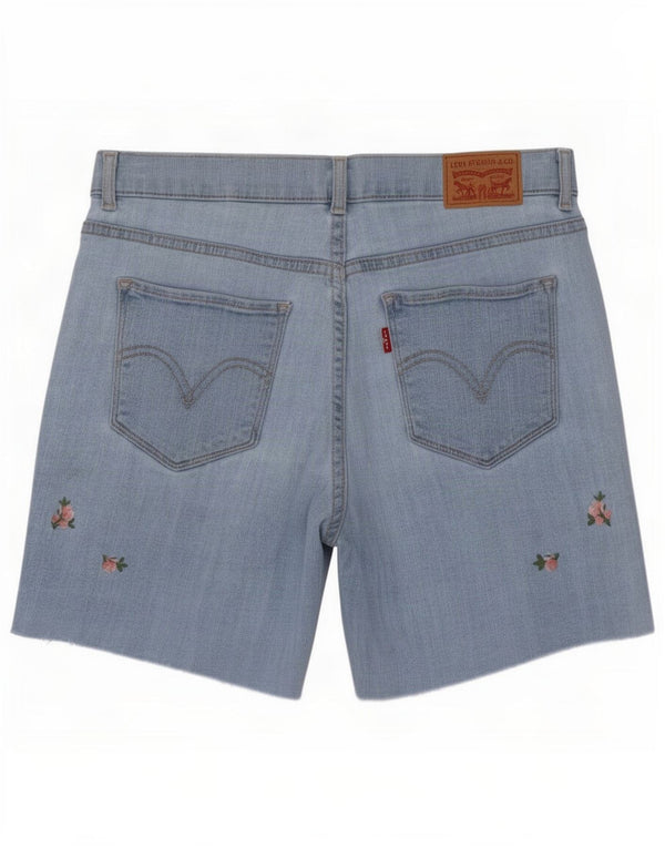 Γυναικείο κλασσικό τζιν σορτς Levi's Small W27 Μπλε φλοράλ βαμβακερό