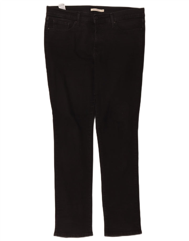 Levi's Womens 312 Shaping Slim Jeans W32 L30 Μαύρο βαμβακερό