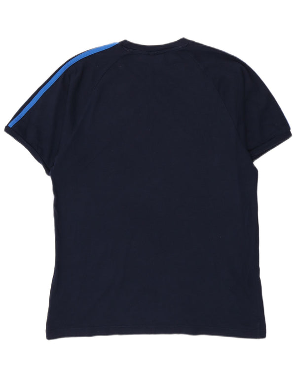 Ανδρικό T-Shirt Adidas Top Large Navy Blue από βαμβάκι