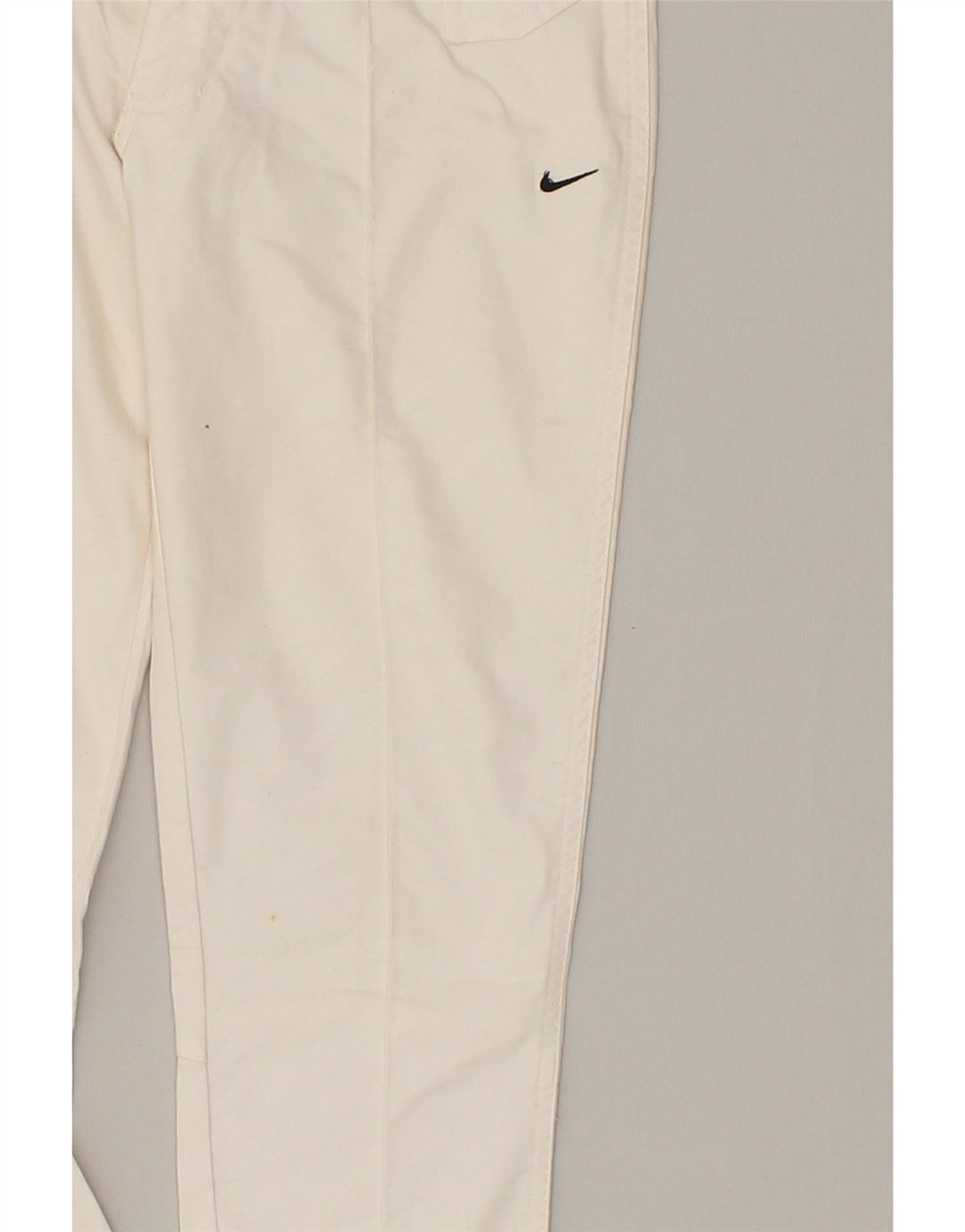 NIKE Womens Skinny Casual Trousers UK 8 Small W29 L32  White Cotton | Vintage Nike | Thrift | Second-Hand Nike | Used Clothing | Messina Hembry 