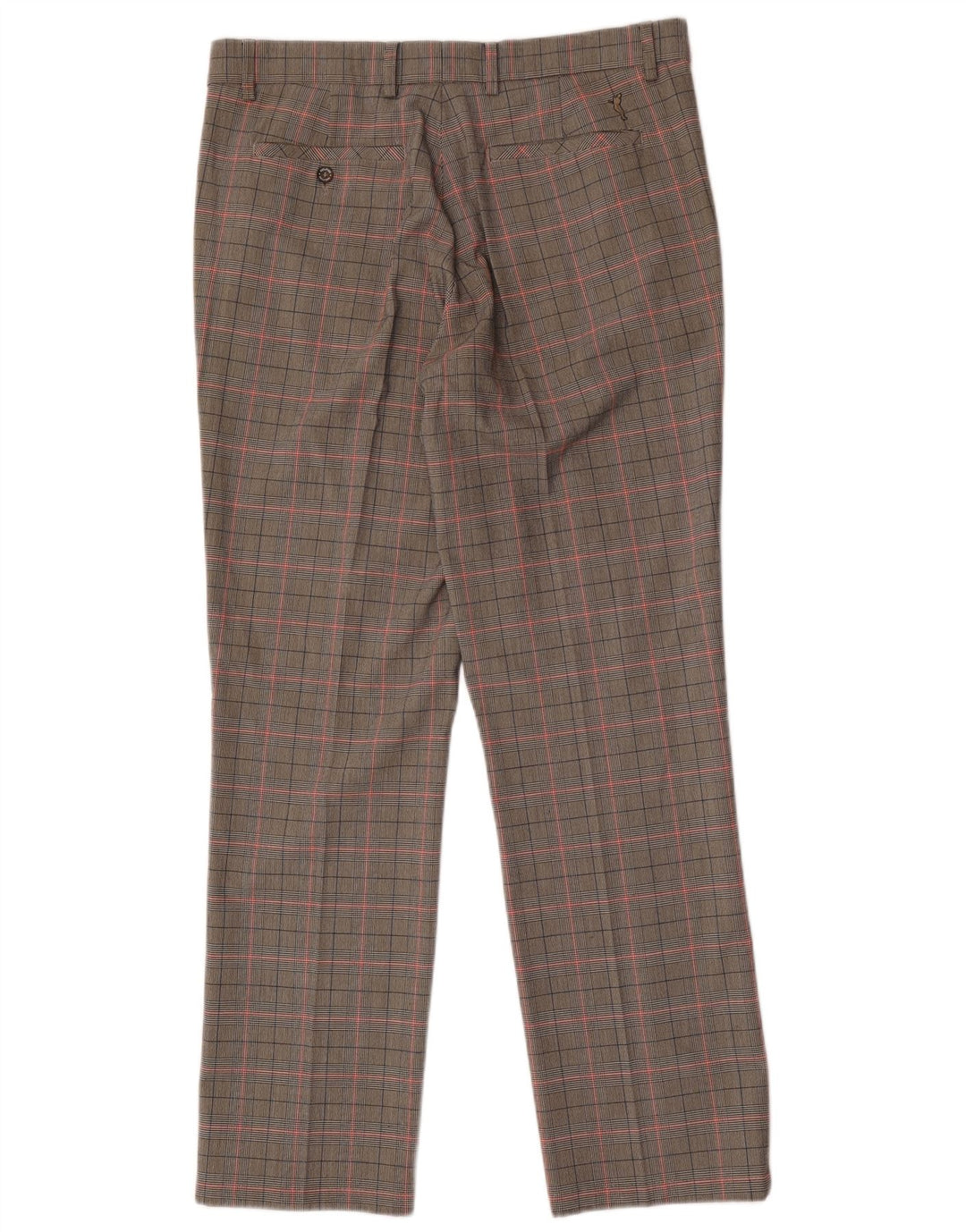 Ανδρικό ίσιο παντελόνι Golfino W34 L31 Grey Check Polyester