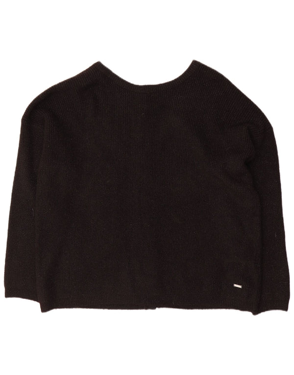 JOULES Γυναικείο πουλόβερ με ζακέτα μεγάλου μεγέθους UK 18 XL ακρυλικό μαύρο