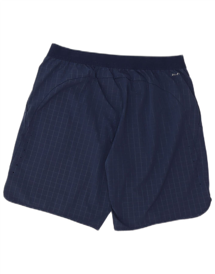 Ανδρικό σορτς Chino Nike Dri Fit μεγάλο W34 Navy Blue Check Polyester