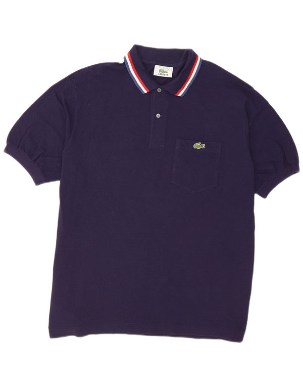 Ανδρικό μπλουζάκι πόλο Lacoste, νούμερο 8 3XL, Βαμβακερό μπλε ριγέ