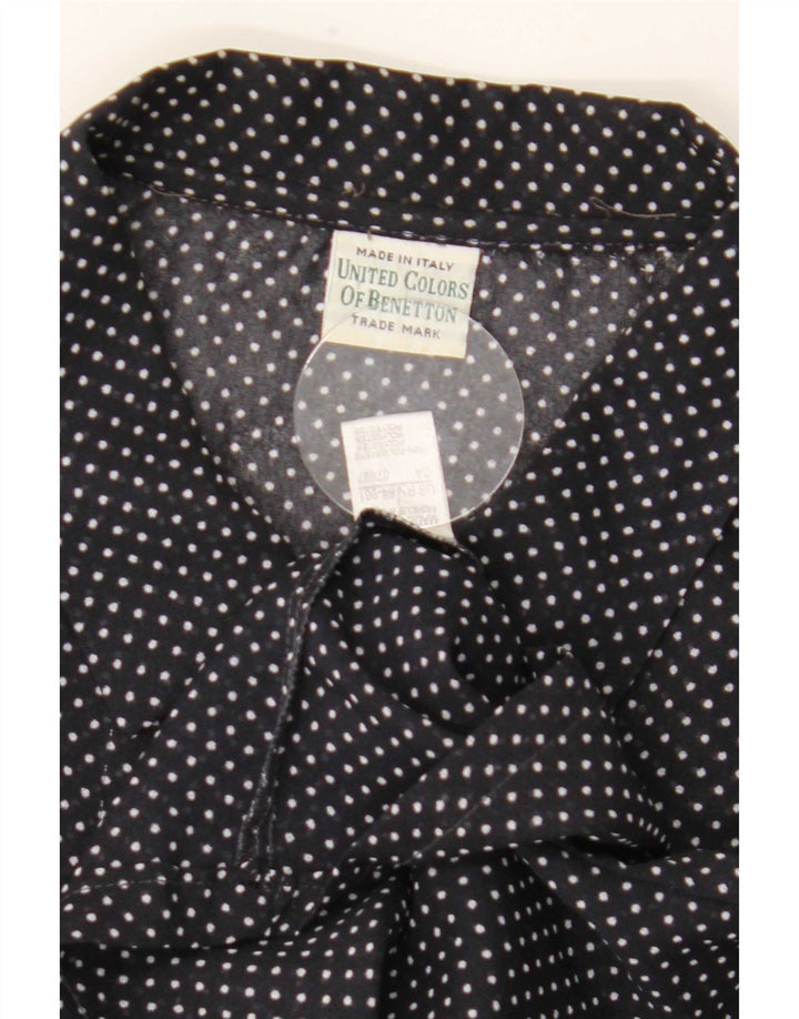 Γυναικείο κοντομάνικο μπλουζάκι Benetton UK 20 2XL με μαύρα στίγματα πολυεστέρα