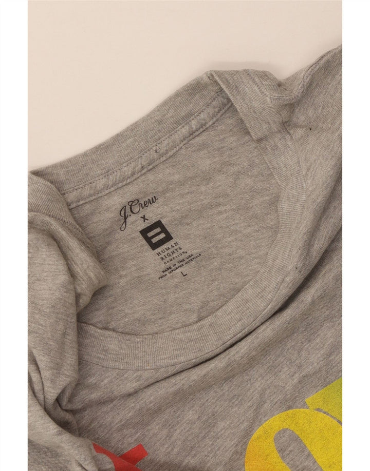 Γυναικείο γραφικό μπλουζάκι J. CREW Top UK 14 Large Grey