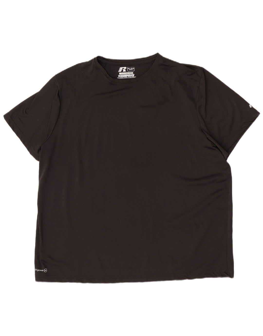 Russell Athletic Ανδρικό T-Shirt Dri-Power Top XL μαύρο πολυεστέρα