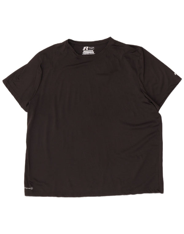 Russell Athletic Ανδρικό T-Shirt Dri-Power Top XL μαύρο πολυεστέρα
