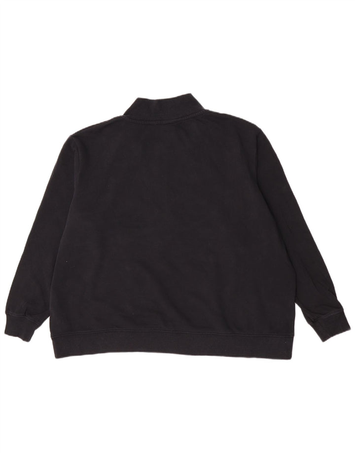 Marks & Spencer Γυναικεία φούτερ με φερμουάρ 1/4, Jumper UK 18 XL Μαύρο