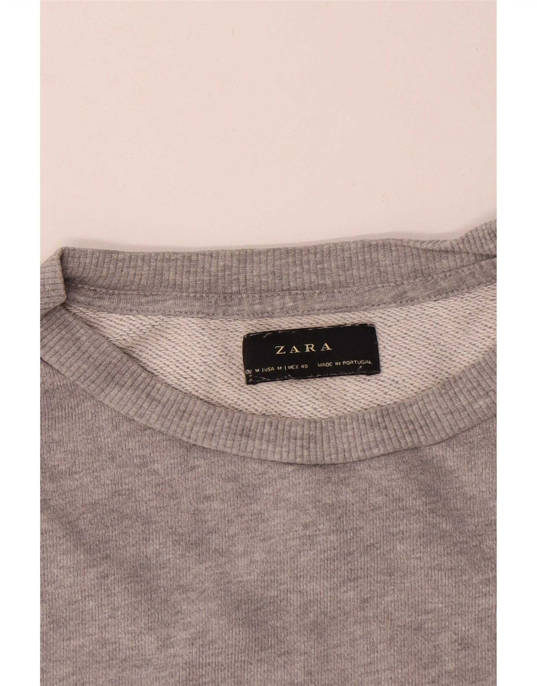 Ανδρικό φούτερ Zara Jumper, Βαμβακερό μεσαίο γκρι