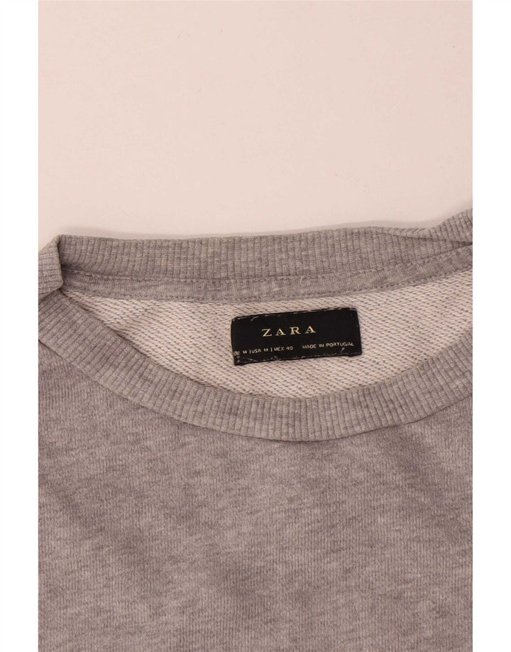 Ανδρικό φούτερ Zara Jumper, Βαμβακερό μεσαίο γκρι