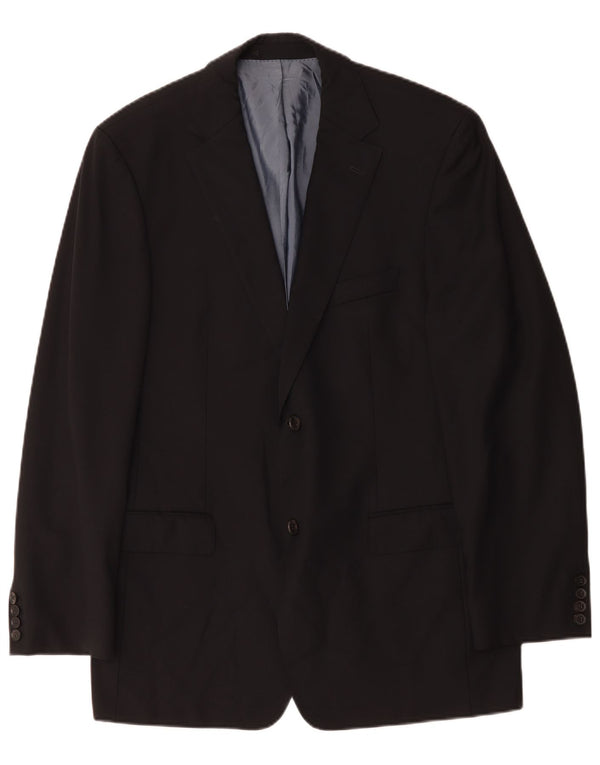 Ανδρικό σακάκι σακάκι Hugo Boss με 2 κουμπιά EU 52 XL Μπλε παρθένο μαλλί