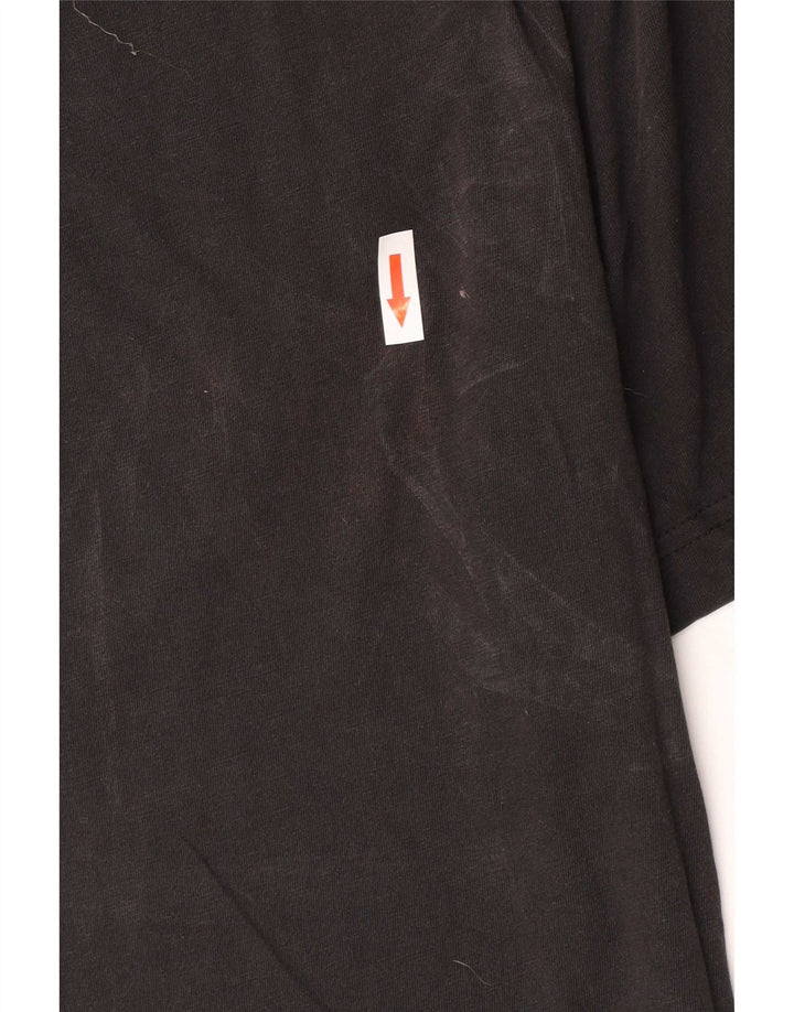 Ανδρικό γραφικό T-Shirt Reebok Top μεγάλο μαύρο βαμβακερό