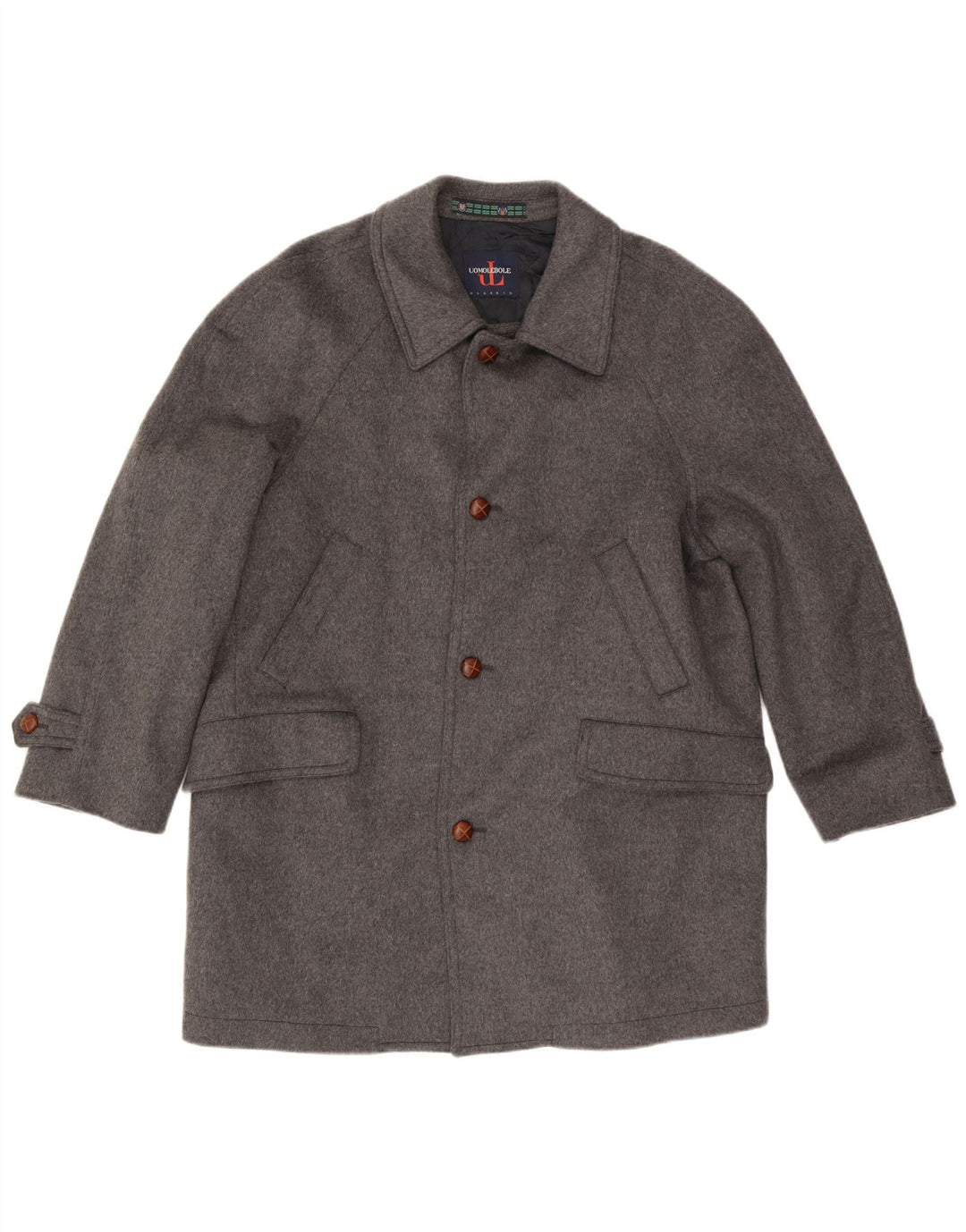 Ανδρικό πανωφόρι Uomo Lebole IT 47 Medium Grey Wool