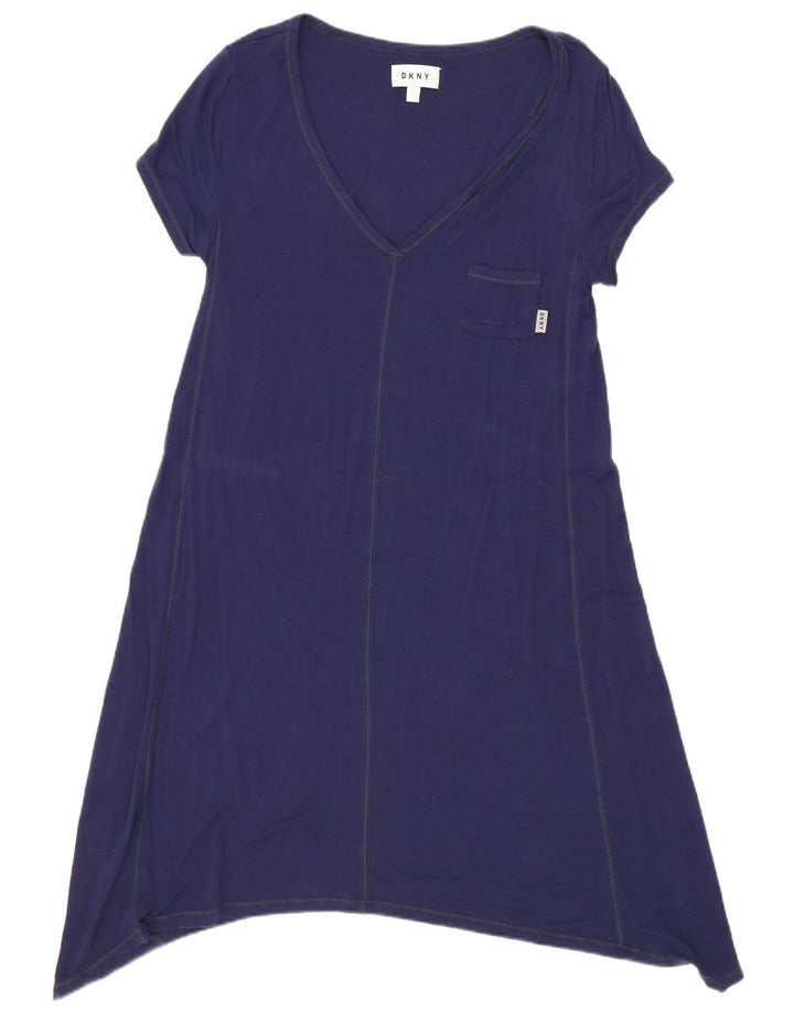 Dkny Γυναικείο τουνίκ Φόρεμα UK 10 Small Navy Blue Rayon