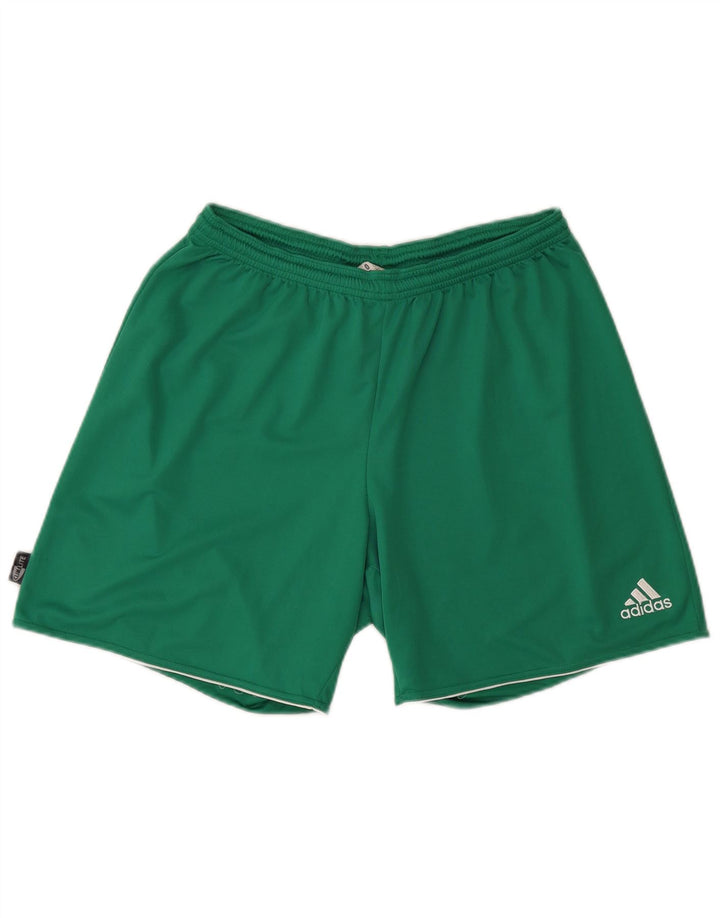 Ανδρικό σορτς Adidas Climalite Sport μεγάλο πράσινο πολυεστέρα