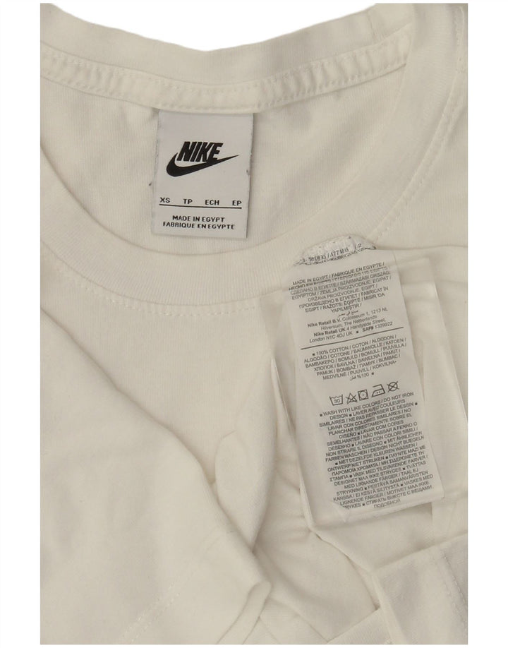 Ανδρικό T-Shirt Nike Top XS Λευκό βαμβακερό