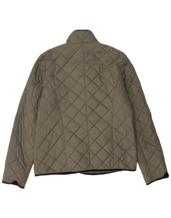 Γυναικείο καπιτονέ μπουφάν Jaeger UK 12 Medium Khaki Polyamide