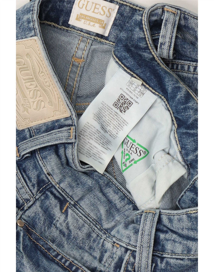 Guess Womens Straight Jeans W29 L31 Blue Cotton