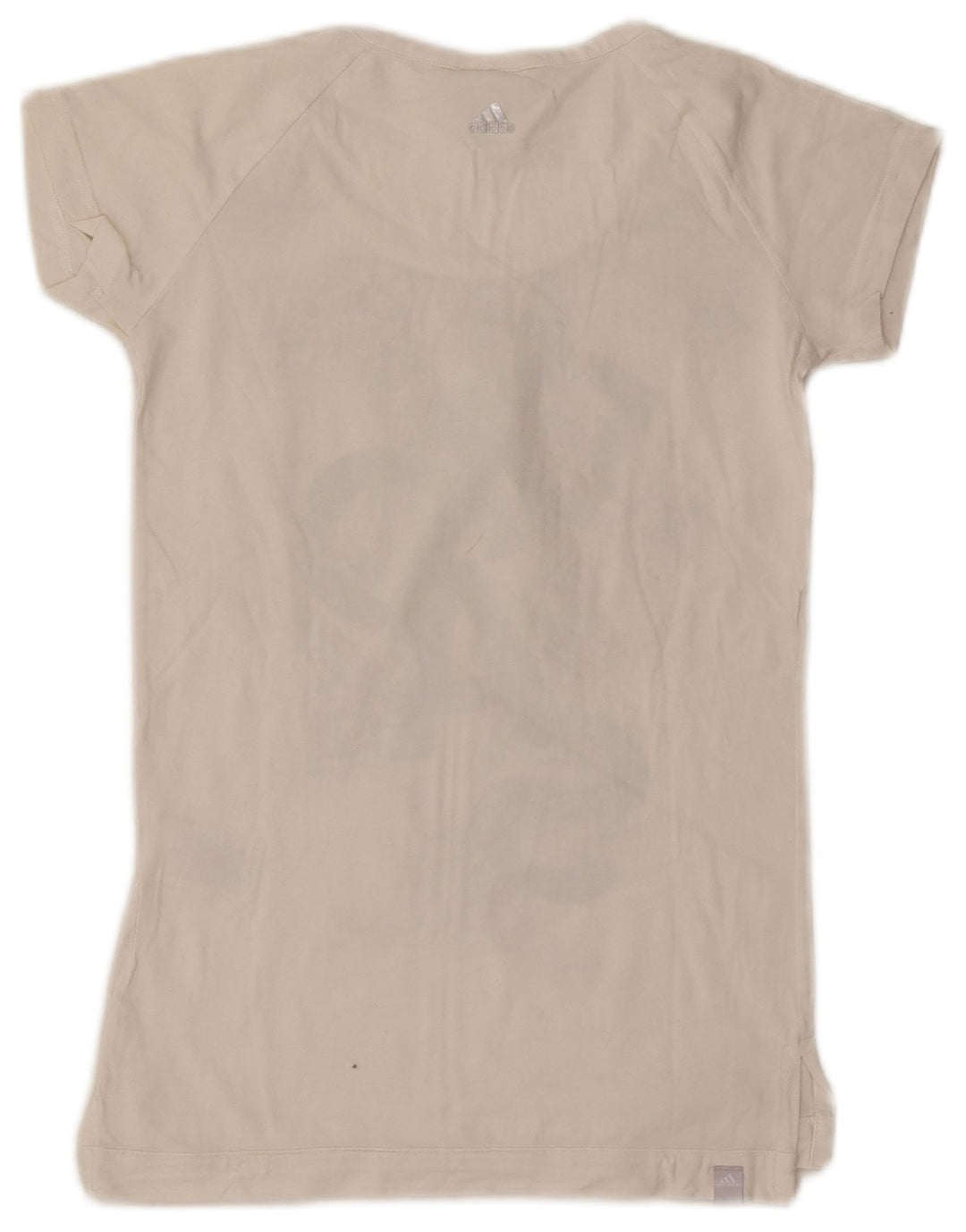 Γυναικείο γραφικό μπλουζάκι ADIDAS Top UK 10 Small White Animal Print Βαμβακερό