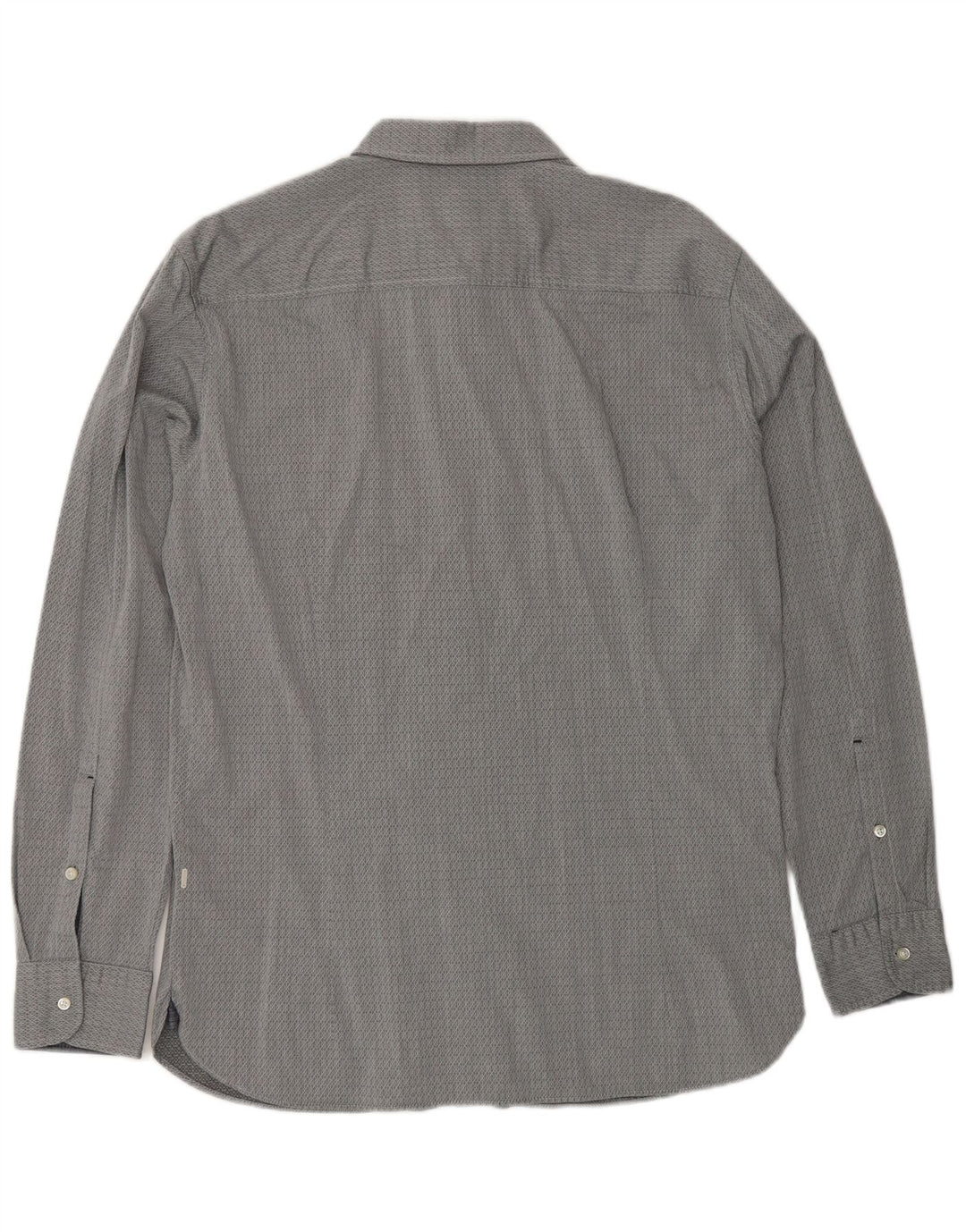 Ανδρικό πουκάμισο HUGO BOSS Slim Fit μεγάλο γκρι γεωμετρικό βαμβακερό