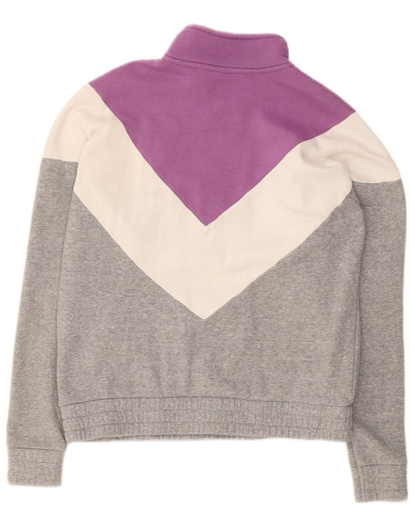 Γυναικείο φούτερ FILA 1/4 με φερμουάρ Jumper UK 14 μεσαίο γκρι βαμβακερό χρώμα