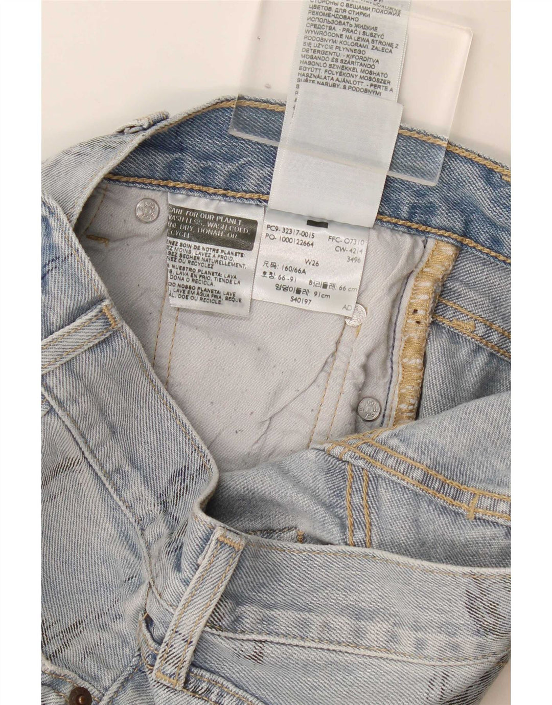 Γυναικείο Σορτς Levi's 501 Τζιν W26 Μικρό Μπλε Βαμβακερό
