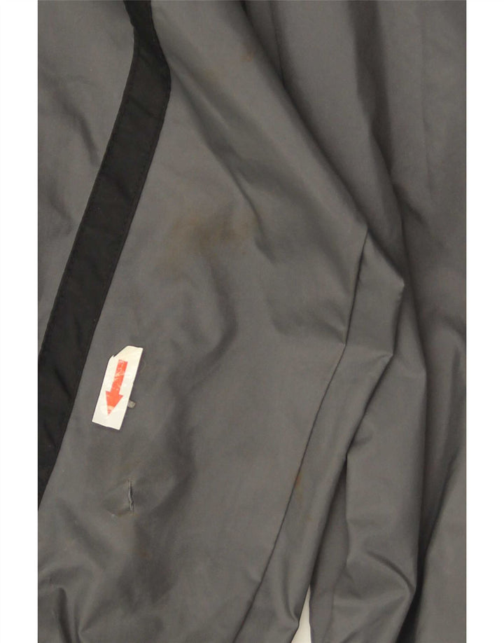 Ανδρικό μπουφάν βροχής με κουκούλα Nike UK 42 XL Γκρι πολυεστέρας
