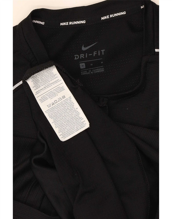 Ανδρικό γραφικό μπλουζάκι Nike Dri Fit, μεσαίο μαύρο πολυεστέρα