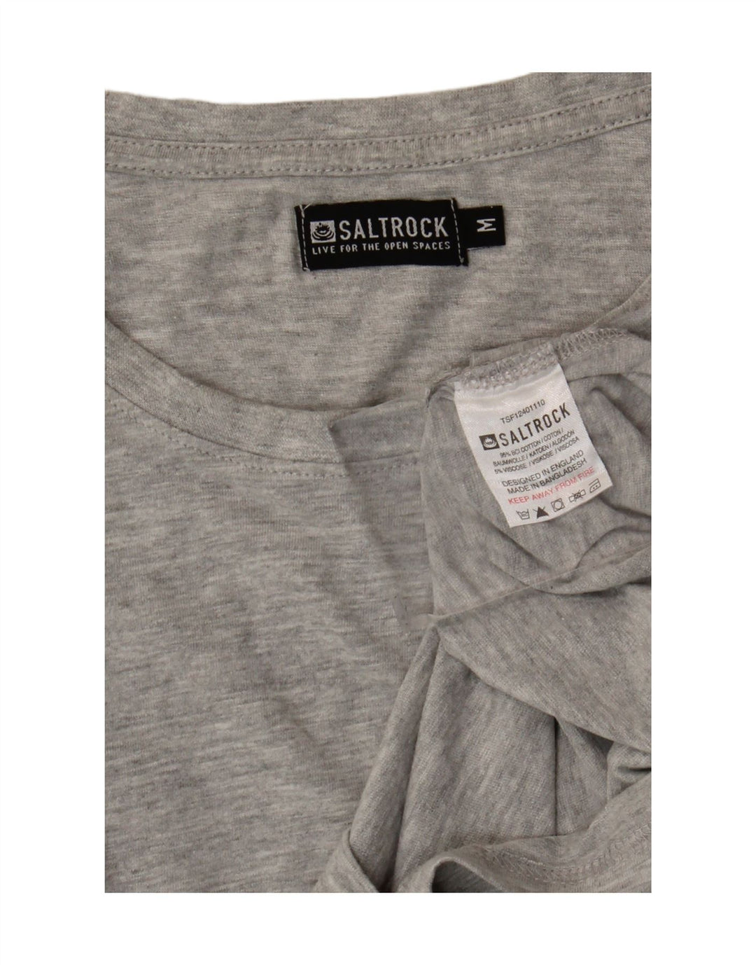 Ανδρικό T-Shirt Saltrock Top Μεσαίο γκρι βαμβακερό