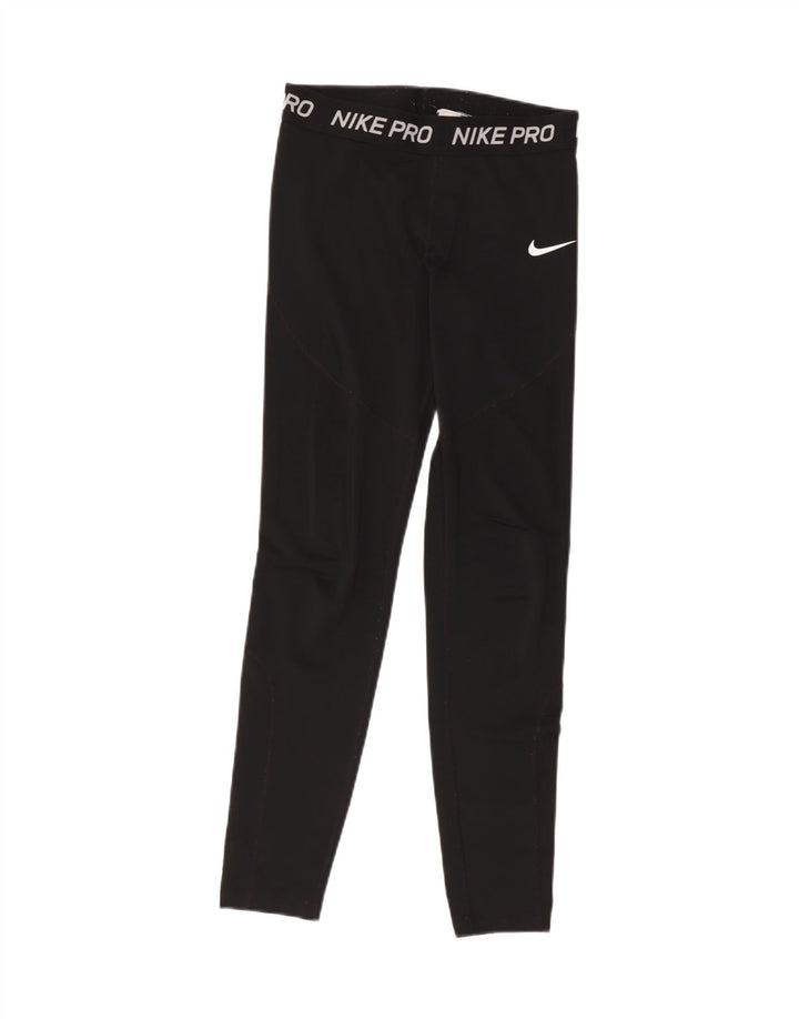 Γυναικεία γραφικά κολάν Nike UK 10 Small Black Polyester