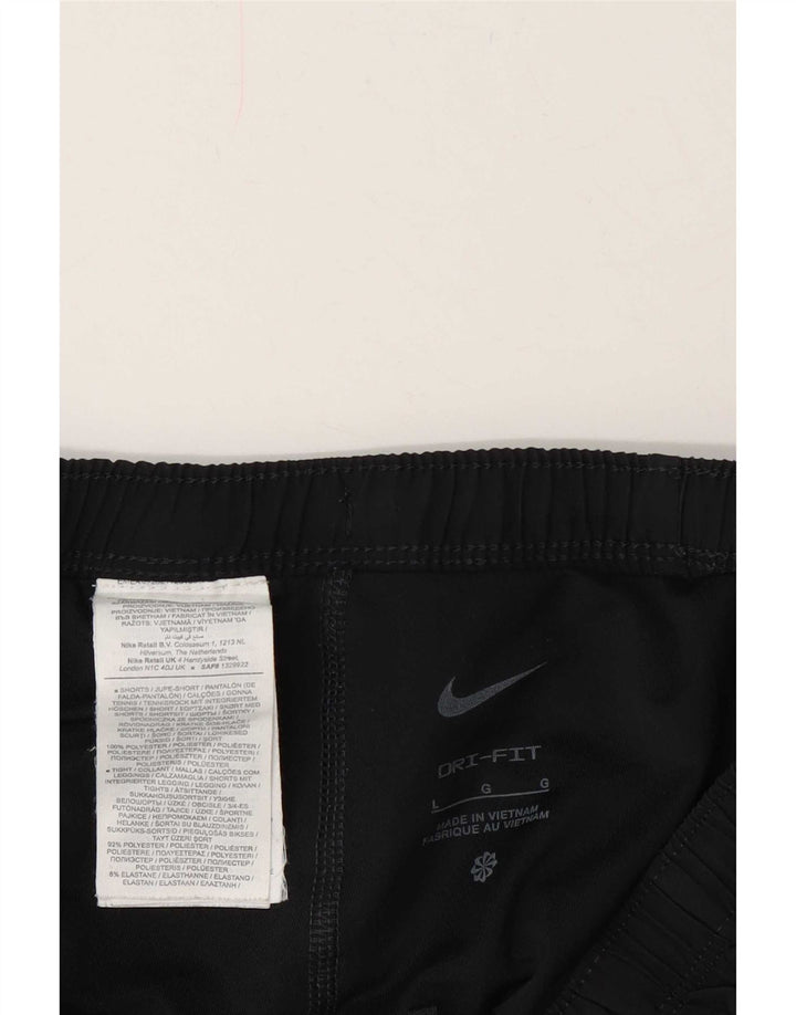 Ανδρικό αθλητικό σορτς Nike Dri Fit, μεγάλο μαύρο πολυεστέρα